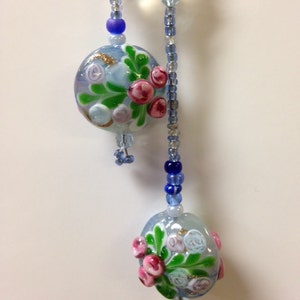Roses Rear View Mirror Bead Charm