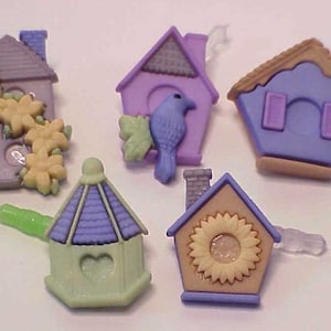 Bird House eCharm Dust Plug Set for Cell Phone eReader PC Pad or any eDevice, Ear Phone Charm, Dust Plug Charm