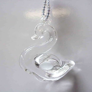 Graceful Swan and Bow Beaded Fan or Light Pull Single - OR Rear View Mirror Charm