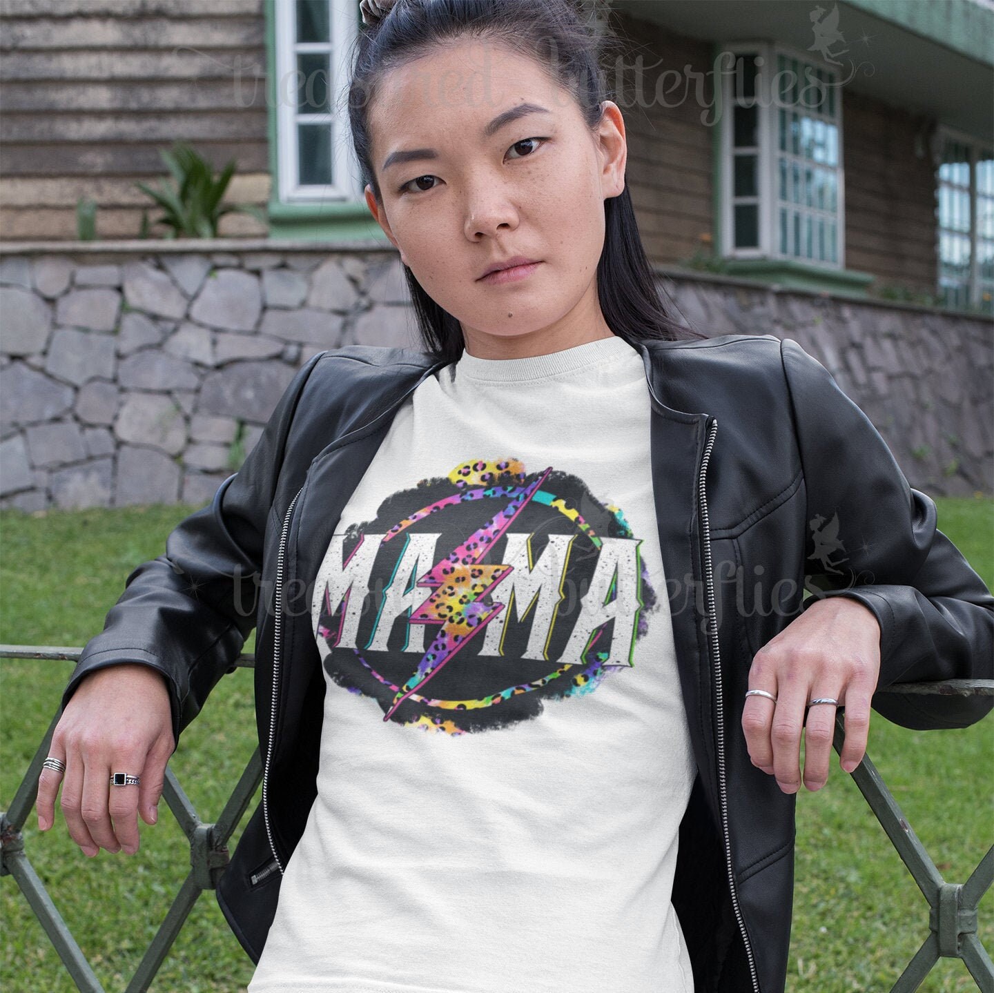 Rocker Mama Leopard Shirt Cool Mom 
