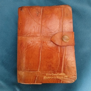 vintage Mappin & Webb Ltd., années 40, jeu de cartes dans un étui en peau d'alligator couleur caramel, Angleterre