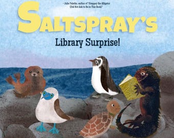 Children's book "Saltspray's Library Surprise!" by Em Koopman