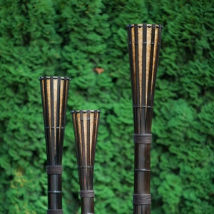 Floor Lamp, Bamboo Floor Lamp, Rustic Floor Lamp, Outdoor Floor Lamp, BBQ Lamp, Standing Lamp, Outdoor Lighting, All Season Porch Lamp