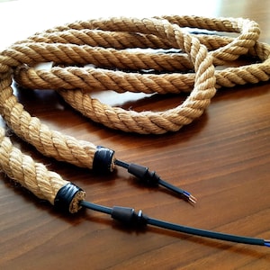 Rope Light Cord, Twisted Hemp Rope, Jute Wire Rope Cable