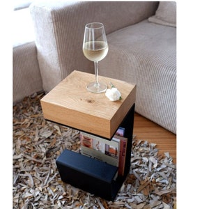 Bedside Table, Small Side Table, Solid Oak Nightstand, Wood Furniture, Beach House Decor, Wood Coffee Table, Wood End Table, Modern Table
