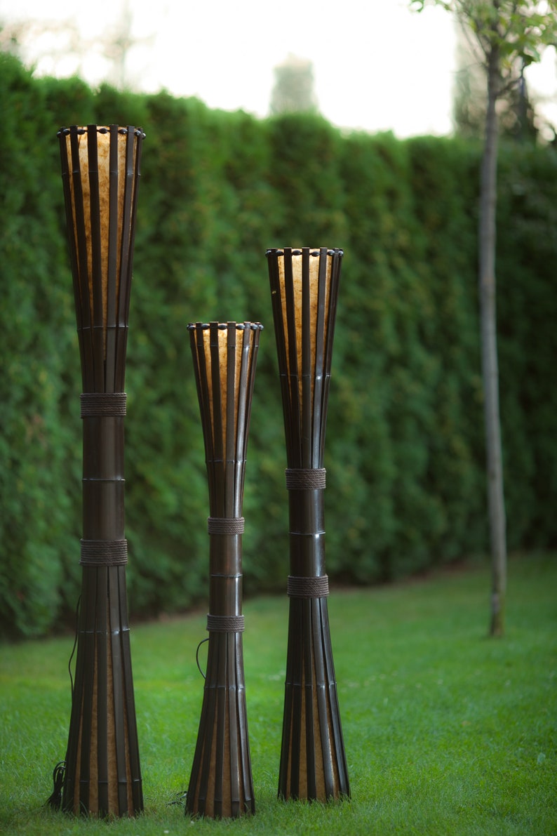 Torchiere Floor Lamp Outdoor Patio BBQ Party Garden Lamp Etsy