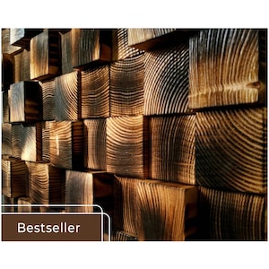 Reclaimed Wooden Wall Art, Sound Diffuser, Abstract Wood Wall Art, Music Studio Decor, Rustic Wall Art, Farmhouse Wall Art, Acoustic Panel