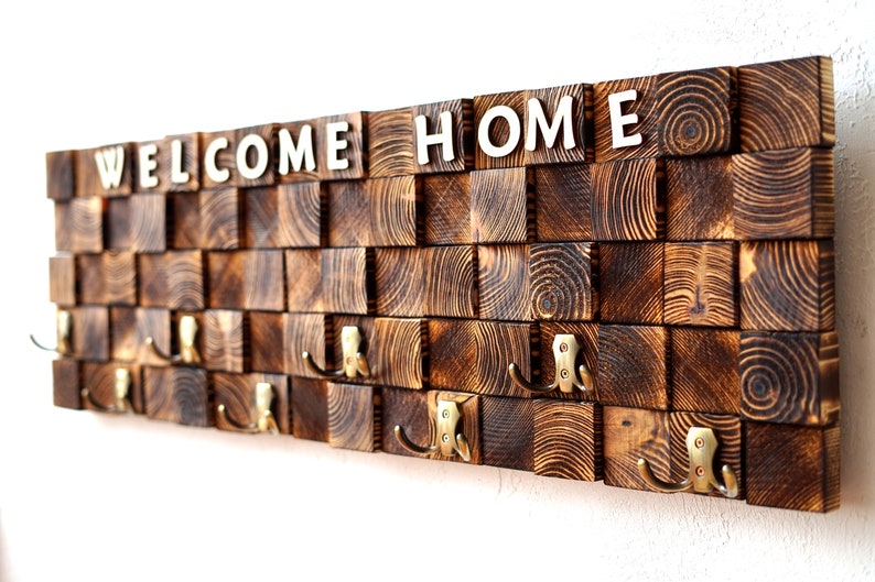 Personalized Wall Hanger Entryway Wall Decor New Home Decor Etsy