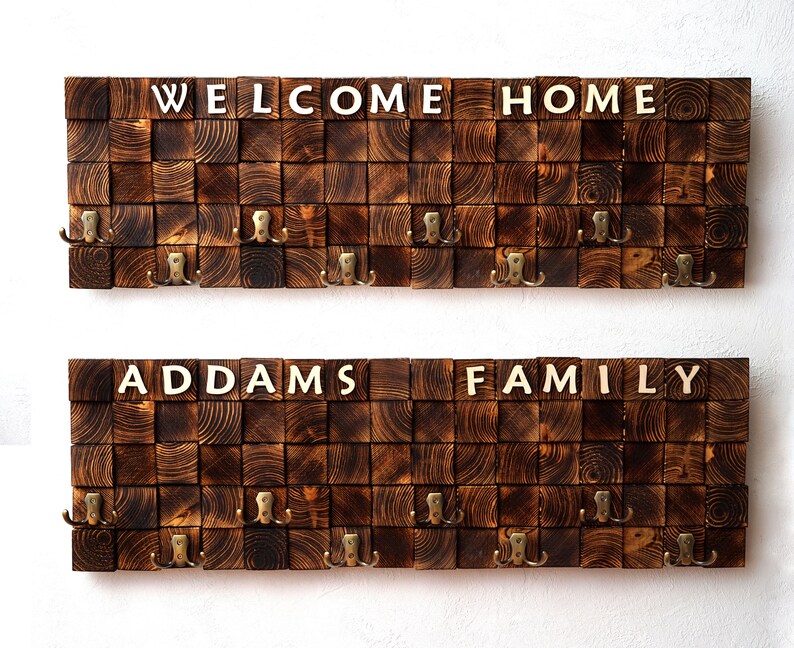 Personalized Wall Hanger Entryway Wall Decor New Home Decor Etsy
