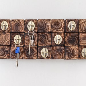 Key Holder, Wood Key Organizer, Wall Key Rack, Wall Decor Wood, Key Rack, Wall Mounted Key Holder, Floating Wall Key Holder, Entryway Gift