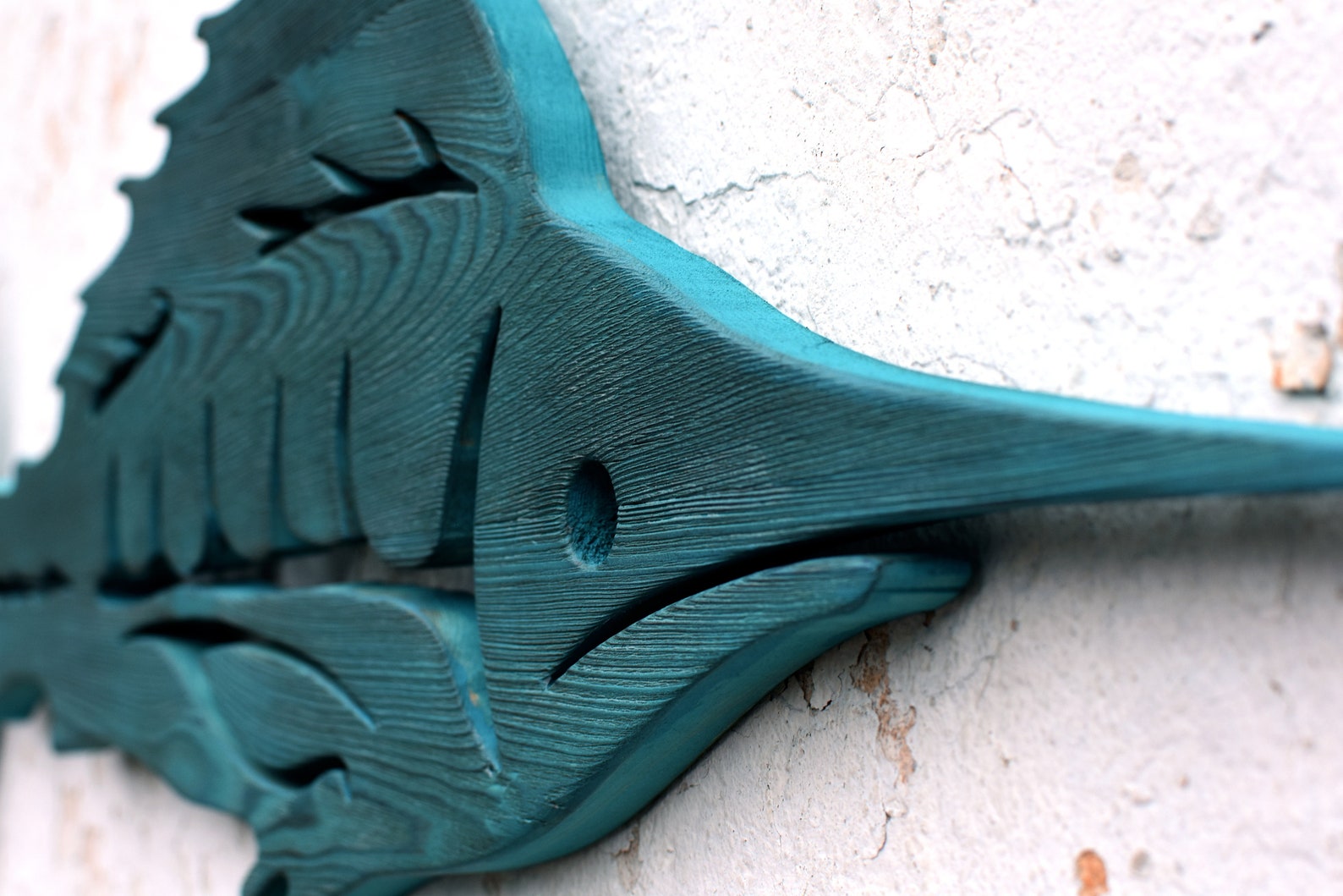 Wooden Marlin Wall Art Hand Carved Fish Wall Art Coastal Etsy