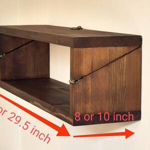 Murphy Desk, Pine Wood Folding Wall Desk, Space-Saving Floating Table image 5