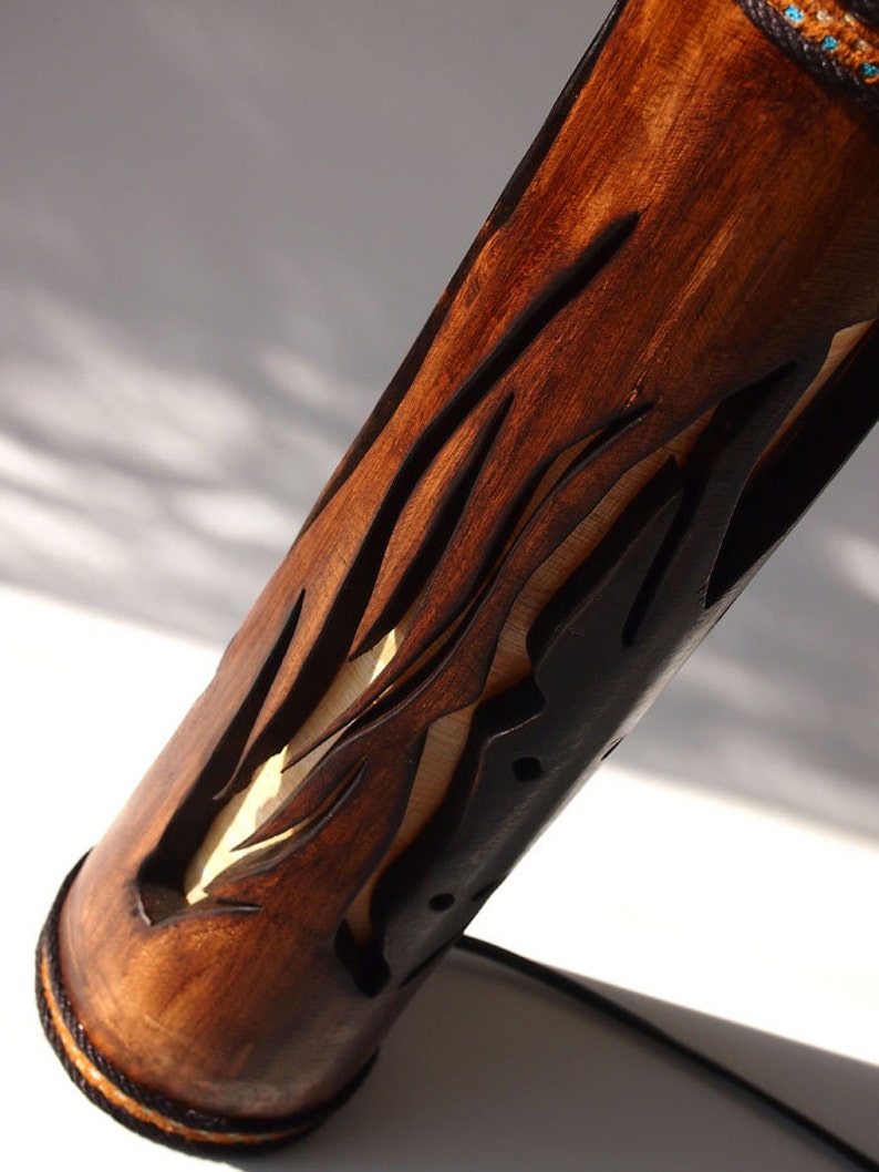 Horse Lamp Nursery Decor Wood Light Table Lamp Wooden Etsy