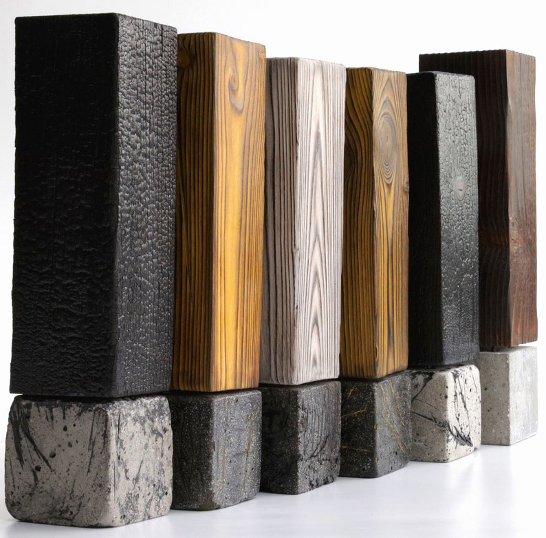 Paper Weight Bookend White Wood Bookend Heavy Bookend Burnt Etsy