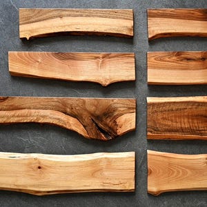 Personalized Live Edge Walnut Magnetic Knife Holder: Chef's Kitchen Organizer, Dad Gift Idea image 11