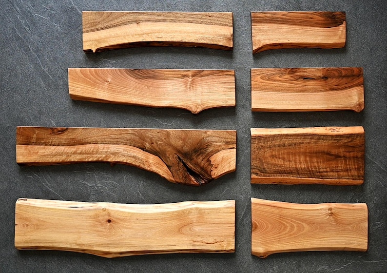Personalized Live Edge Walnut Magnetic Knife Holder: Chef's Kitchen Organizer, Dad Gift Idea image 11