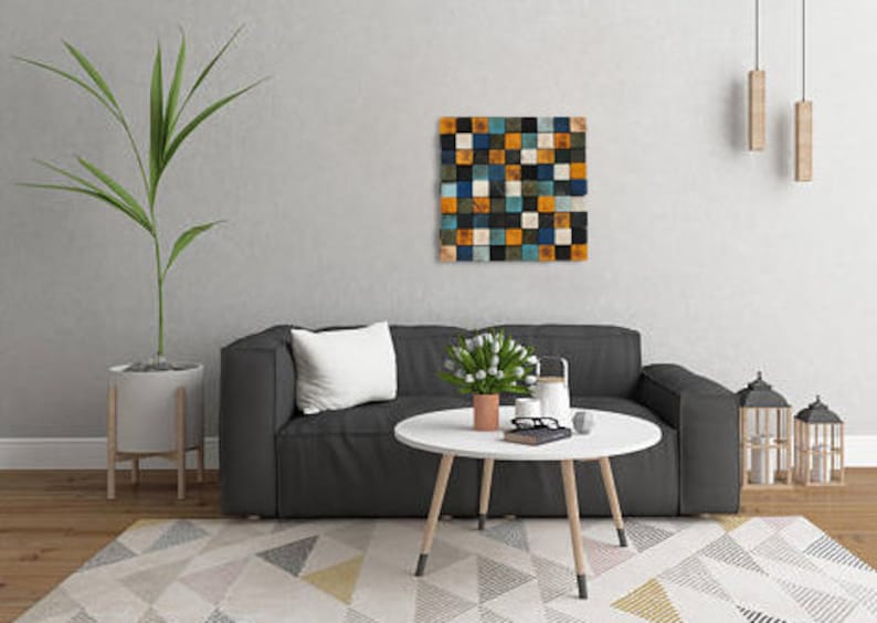 Wooden Wall Art Wooden Wall Decor Dorm Room Decor Mosaic Etsy