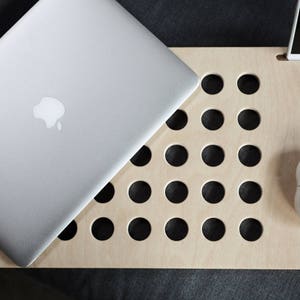Laptop Table, Portable Desk, Handmade Wood Lap Tray, Laptop Tray, Birthday Gift For Him, Laptop Stand, Wooden Laptop Desk, Modern Tray