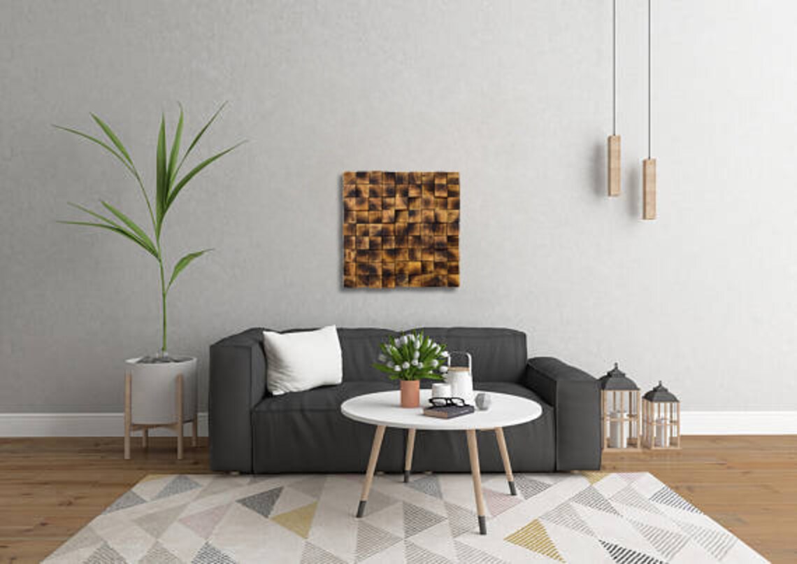 Pine Wood Wall Art Burned Wood Decor Wall Decor Wall Etsy