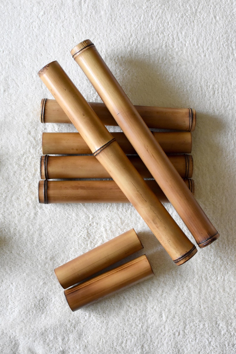 Set of 8 Massage Sticks Bamboo Massage Sticks Reflexology Etsy