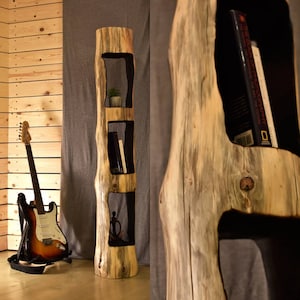 Holz Bücherständer, Bücherhalter, Boden Bücherregal, Holz Regal, Großes Holzregal, Rustikaler Ständer, Housewarming Geschenk, Kiefernholz Dekor