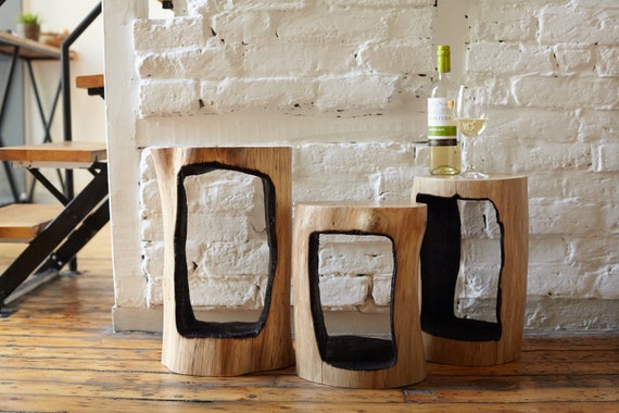 Book Shelfs 3 Coffee Tables Stand Set Of Rustic