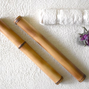 GRATIS VERZENDING Bamboemassagetools, bamboemassagestokken, set van 2 massagetools met verschillende maten, houtmassagetools, houttherapietools
