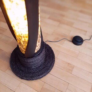 Holz Stehlampe, Hochzeitsdekor, Bambus Stehlampe, rustikale Stehlampe, Landhaus Dekor, LED Stehlampe, große Stehlampe, hohes Licht Bild 8