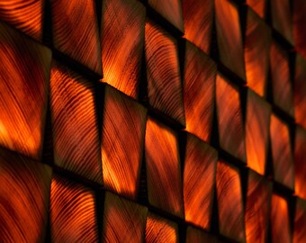 Led Backlit Wall Art Hanging, Led Wall Art, Wooden Led Wall Panel, Wood Square Tiles LED Mosaic, Led Sculpture Large, Light Up Wall Panels