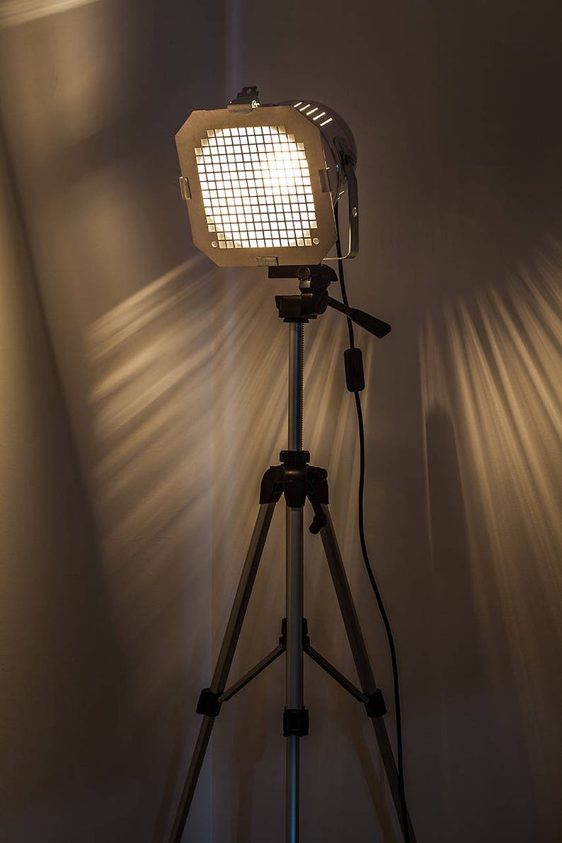 Floor Lamp Industrial Lamp Movie Set Decor Tripod Dorm Etsy