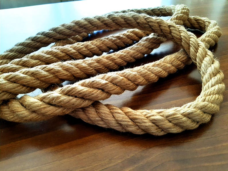 Twisted Jute Rope Light Cord: Rustic Farmhouse Lighting Cable, Rope ...