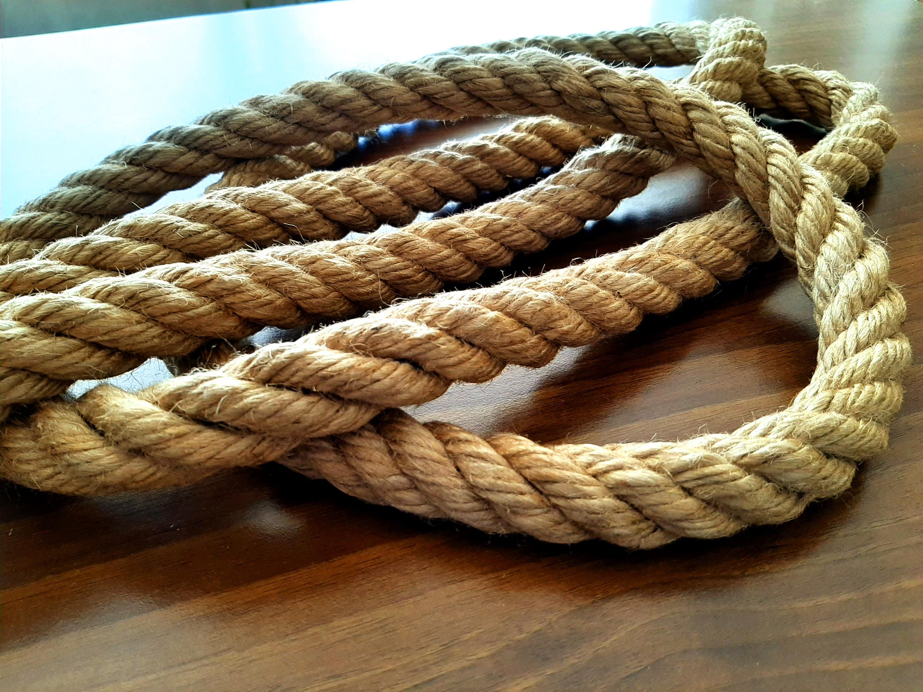 Twisted Jute Rope Light Cord: Rustic Farmhouse Lighting Cable, Rope ...