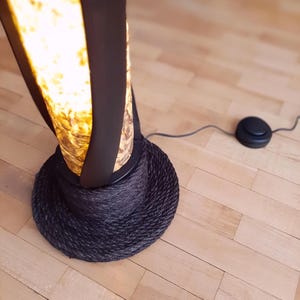 Floor Lamp, Standing Lamp, Tall Floor Lamp, Wood Floor Lamp Bamboo, Rustic Modern Floor Lamp, Artisan Floor Lamp, Boho Standing Lamp image 10