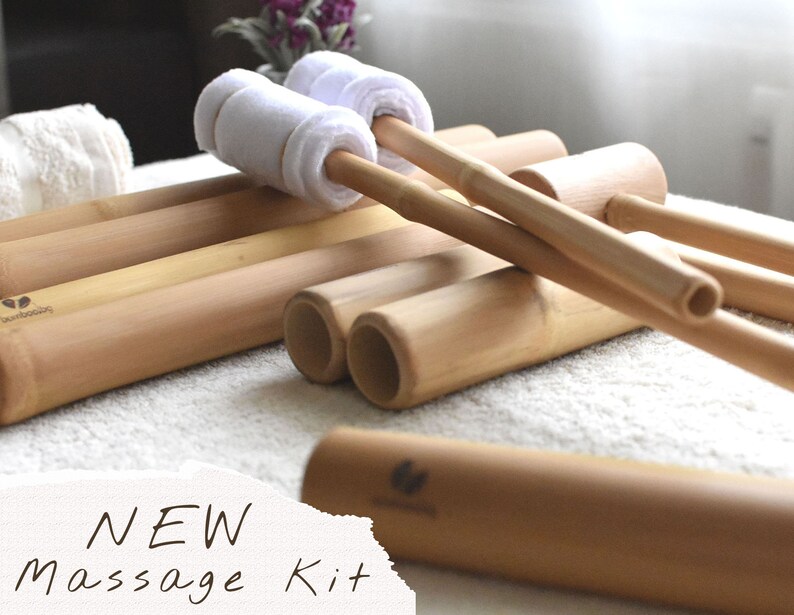 Bamboo Wood Massage Sticks Set of 14 Bamboo Rollers and Etsy