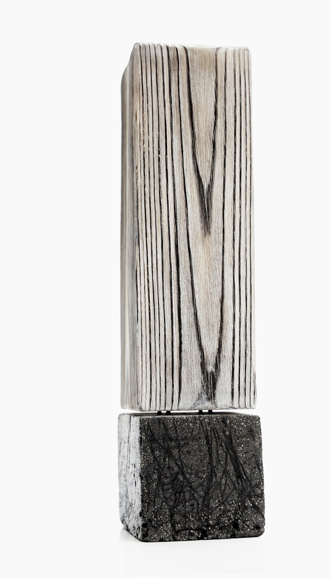 Paper Weight Bookend White Wood Bookend Heavy Bookend Burnt Etsy