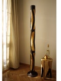 Floor Lamp, Standing Lamp, Tall Floor Lamp, Wood Floor Lamp Bamboo, Rustic Modern Floor Lamp, Artisan Floor Lamp, Boho Standing Lamp