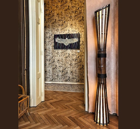 Tribal cheap floor lamp