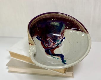 90's Vintage "Bruce Larrabee" Stoneware Serving Bowl // Entertaining Serving Dinnerware // Appetizer