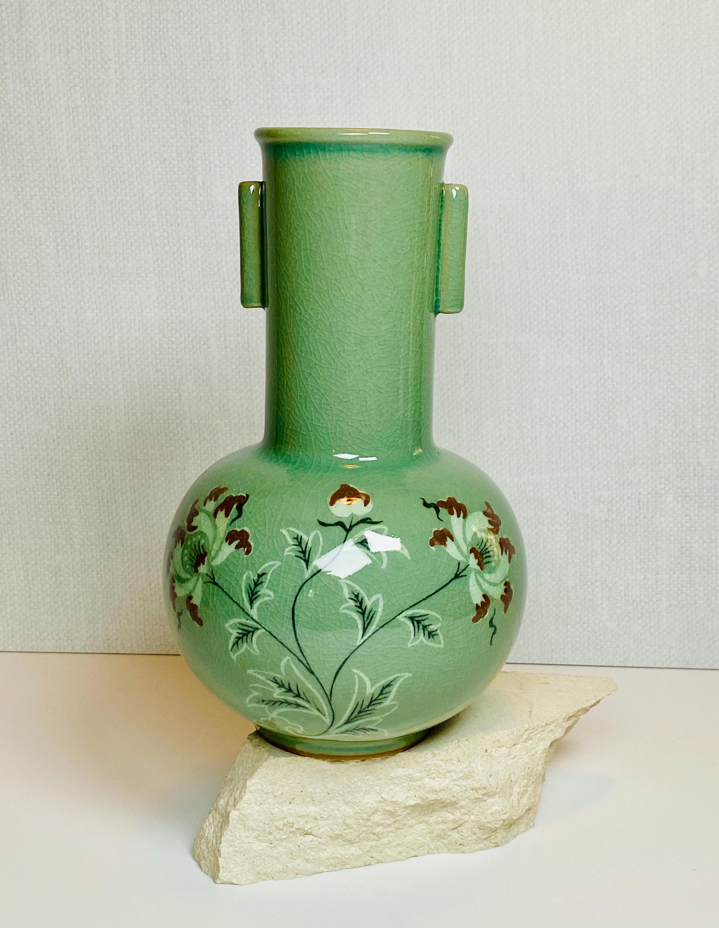 Porcelain Chinese Celadon Vase - Etsy