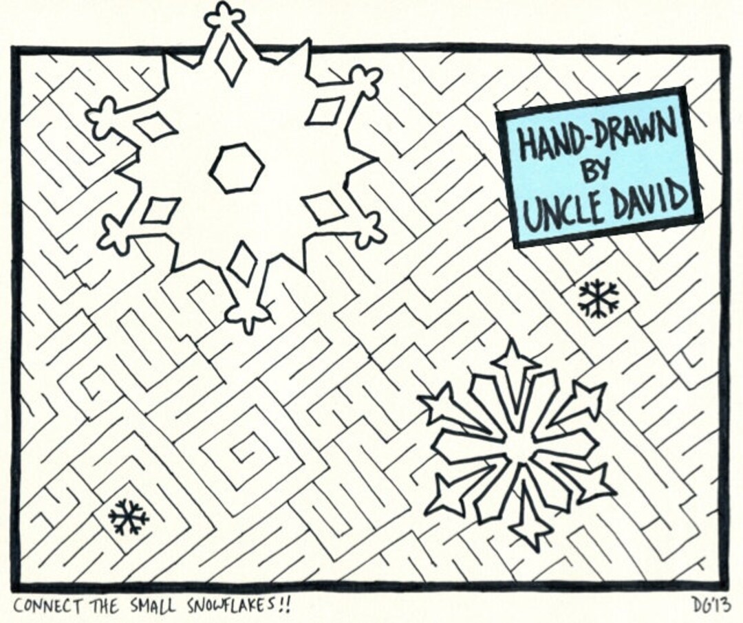 Snowflake Maze - Etsy