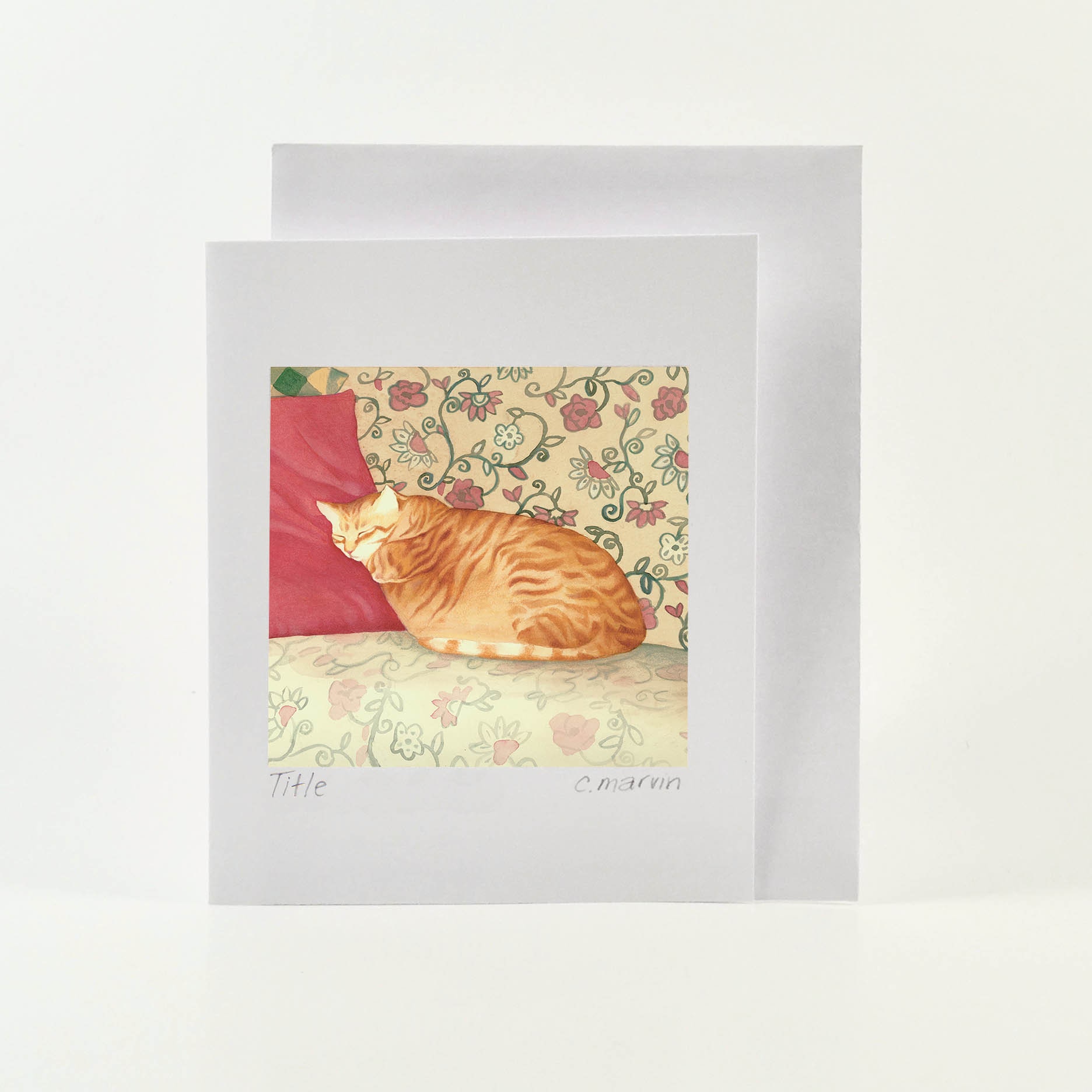 Set of 10 The Cat Collection cute whimsical greeting cards | Etsy