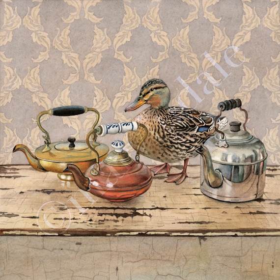 Buddan Ducks Mallards Limited Edition S//N Print /"Winter Light Mallards/" by M
