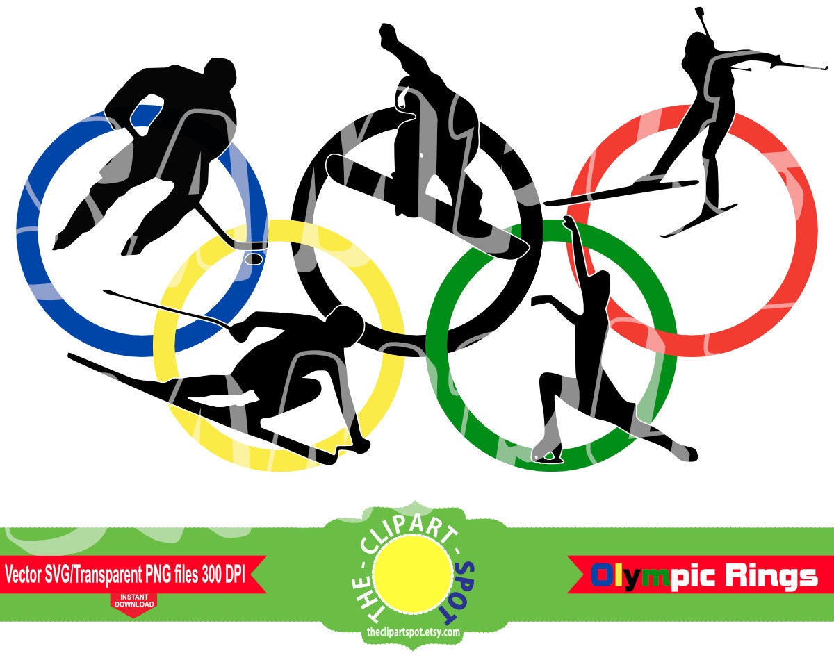 olympics olympic rings olympic games clip art clip art etsy canada