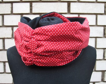 Winter Loop-Scarf "Red Dots"