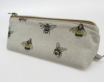 Federmäppchen, kleine Kosmetiktasche "Bienen"