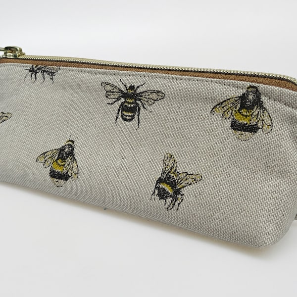 Federmäppchen, kleine Kosmetiktasche "Bienen"