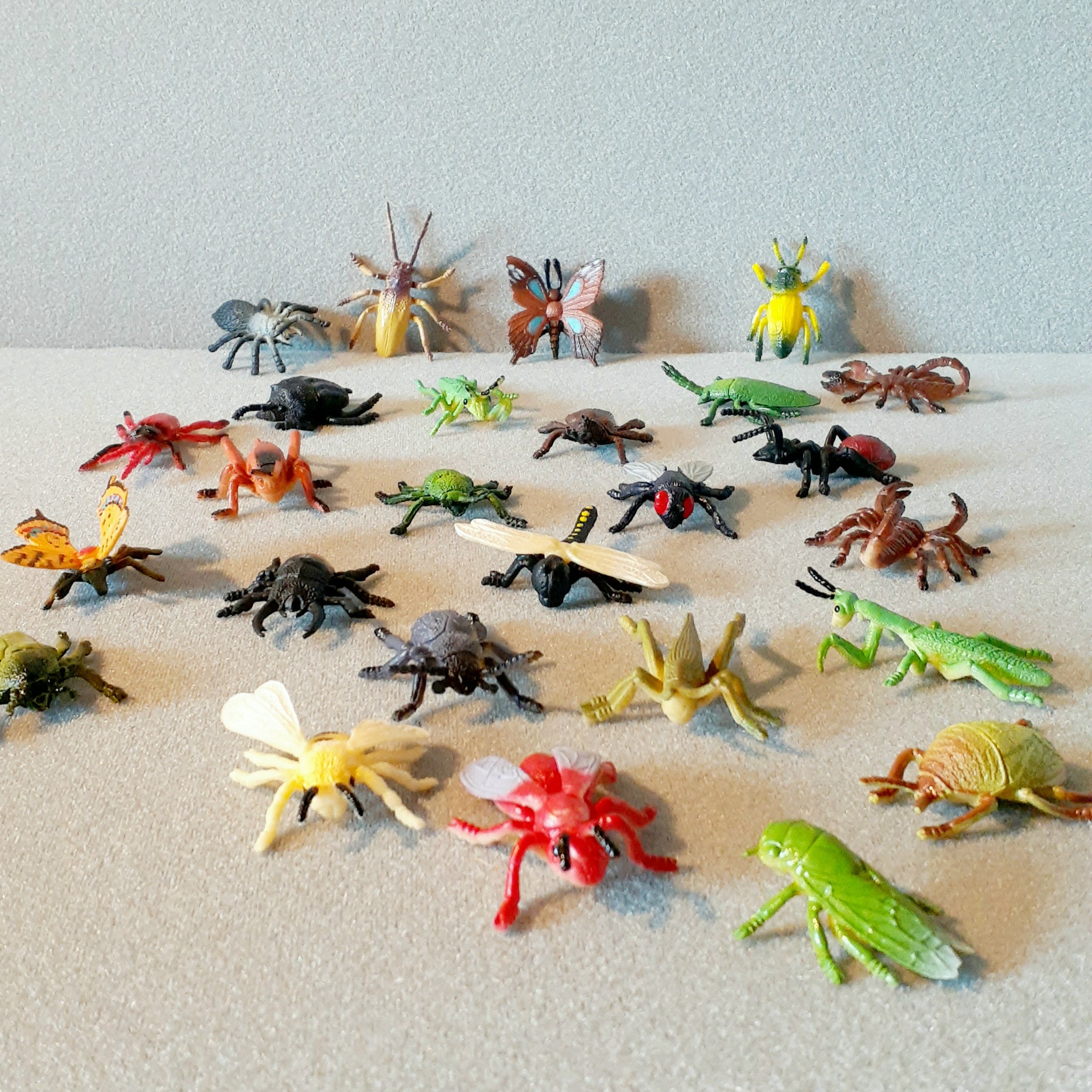 Fake bugs Halloween rubber bugs gross Oddities craft project Etsy