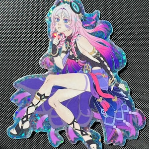 Glitzer-Vinyl-Citlali Genshin Aufkleber