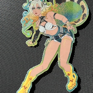 Glitzer Vinyl xilonen Genshin Sticker