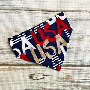 USA Cat Bandana | USA Dog Bandana | Patriotic Cat Bandana | Patriotic Dog Bandana | Cat Bandana | Gotcha Day Gift | July 4th Cat Bandana